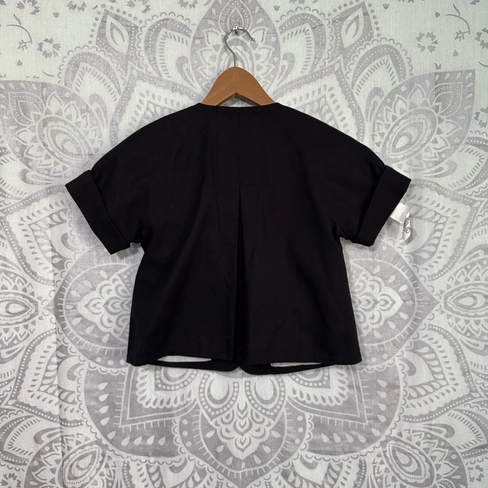 Euc $78 Martin & + And Osa Suit Coat Jacket Blazer Black Short Cuff Sleeve 2 XS - Picture 10 of 14